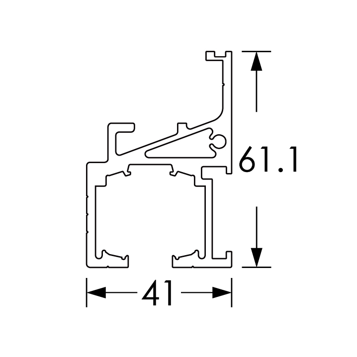 A型41壁鎖緩衝軌道